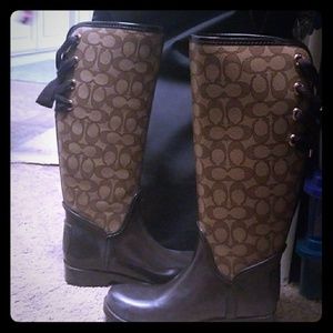 Coach Siganture Rain boots
